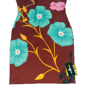 Maroon Floral Sundress (Spaghetti strap)