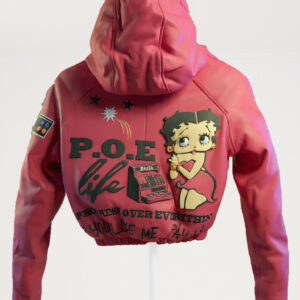 P.O.E Life Lambskin Hooded Jacket